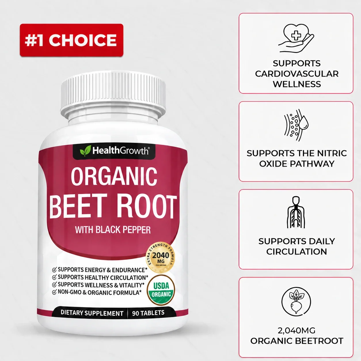 HealthGrowth Organic Beet Root